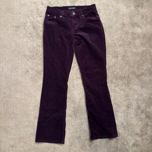 Vintage Ralph Lauren Purple Corduroy Bootcut Pants